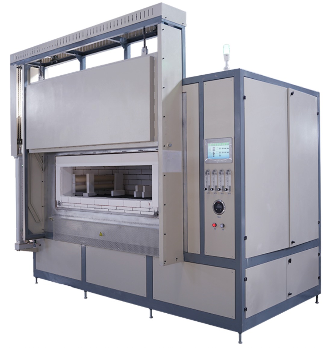 Controlled-atmosphere box furnace for heat treatment, debinding and sintering